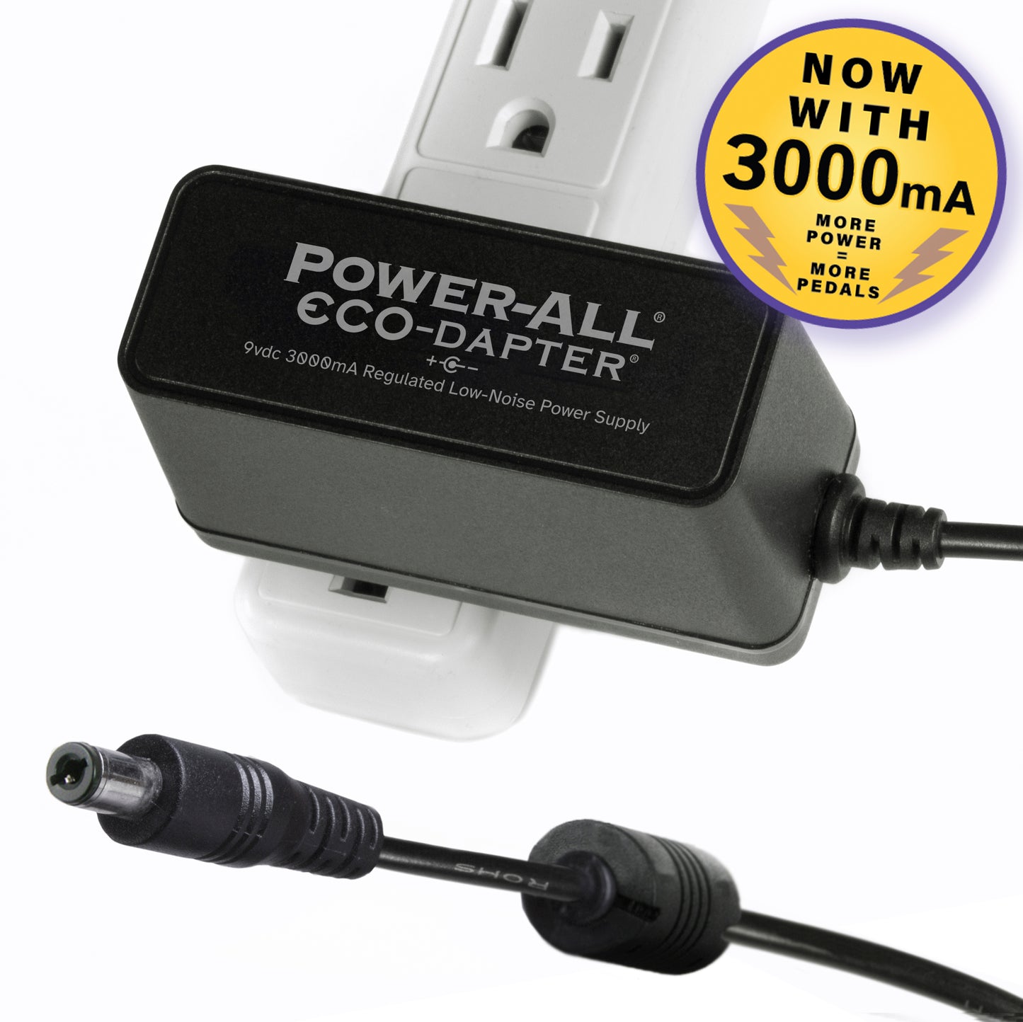 POWER-ALL® ECO-DAPTER® Single 9vdc Pedal Power Supply