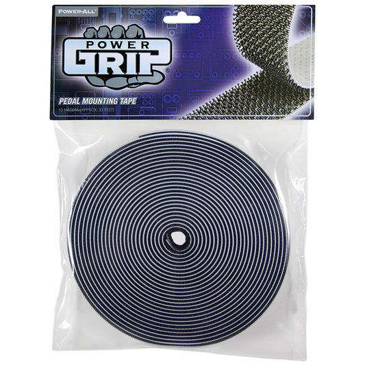 POWER-GRIP® (10-meter) professional pedal board tape - pedalboard dual lock and velcro alternative