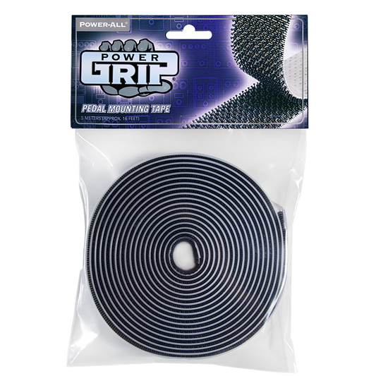 POWER-GRIP® (5-meter) professional pedal board tape - pedalboard dual lock and velcro alternative